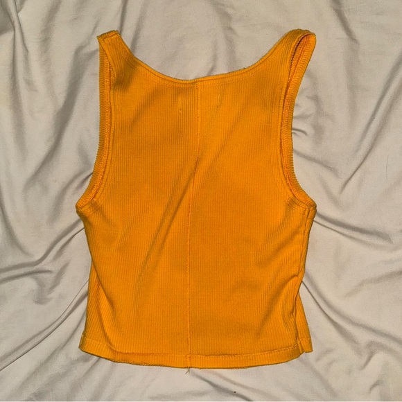 Urban outfitters orange ribbed tank top - Picture 3 of 4